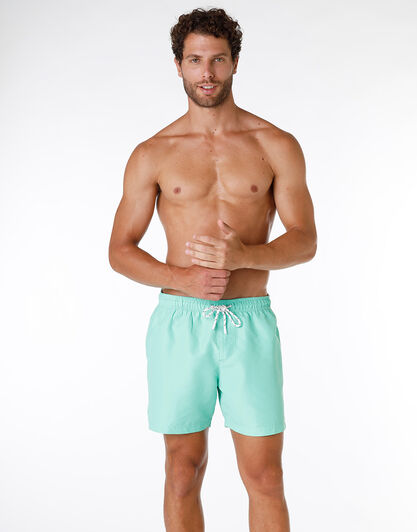 Costume boxer in tessuto mano pesca, verde menta, , LOVABLE