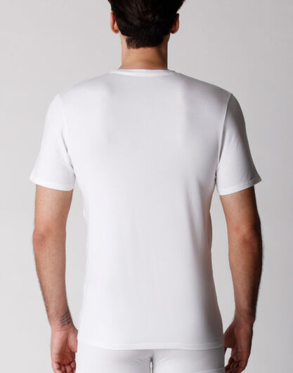 T-shirt girocollo uomo bipack in cotone biologico, bianco, , LOVABLE