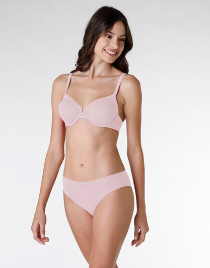 Reggiseno con ferretto My Bio Comfort in cotone biologico, rosa, , LOVABLE