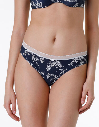 Slip My Daily Comfort in microfibra, blu con stampa, , LOVABLE
