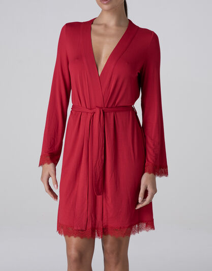 Vestaglia Elegant Modal, rosso, , LOVABLE