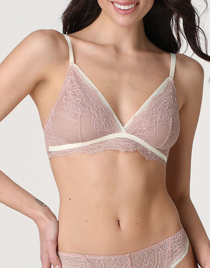 Reggiseno Triangolo Senza Ferretto Royal Lace in pizzo, rosa antico, , LOVABLE