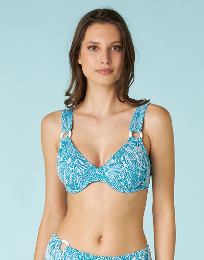 Costume reggiseno con ferretto Trendy Jacquard in microfibra, ottanio chiaro, , LOVABLE
