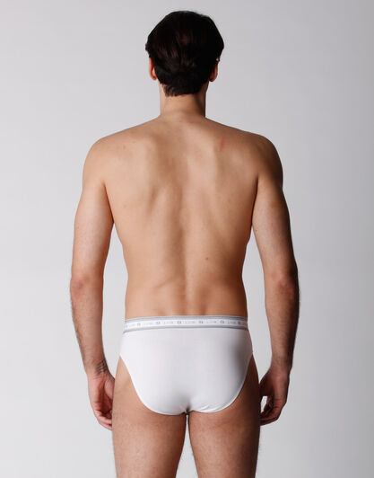 Slip bipack uomo in cotone biologico, bianco, , LOVABLE