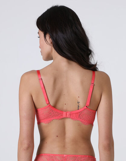Reggiseno con ferretto Galloon Lace in pizzo, corallo, , LOVABLE