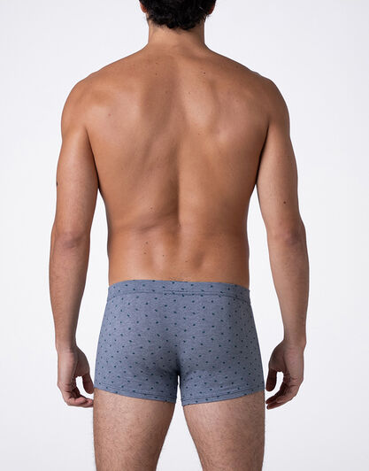Boxer Classic Cotton Modal, blu stampa alberi, , LOVABLE