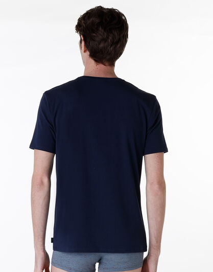 T-shirt girocollo Classic Cotton Modal, blu, , LOVABLE