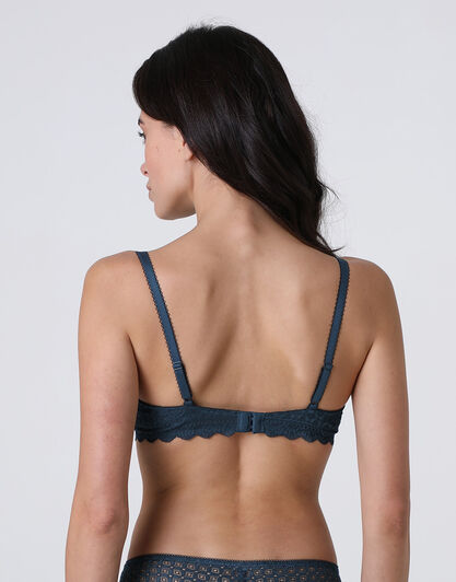Reggiseno con Ferretto Graphic Lace in pizzo, ottanio, , LOVABLE