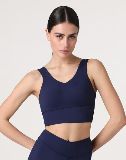 Reggiseno Sportivo Crop Top Active Comfort, blu notte, , LOVABLE