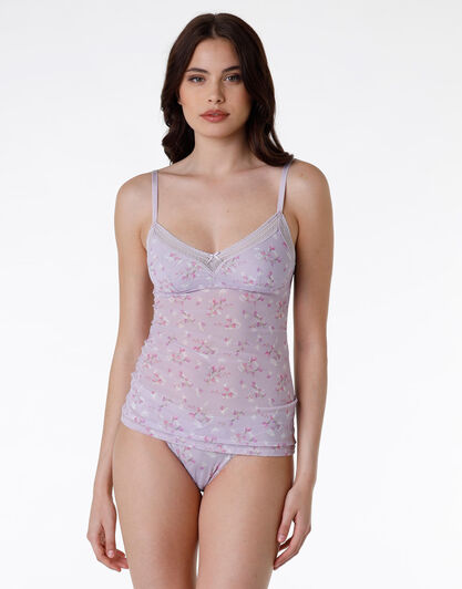 Top Blossom Tulle in pizzo e tulle, lavanda, , LOVABLE