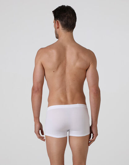 Short boxer Cotton Stretch bianco in cotone elasticizzato, , LOVABLE