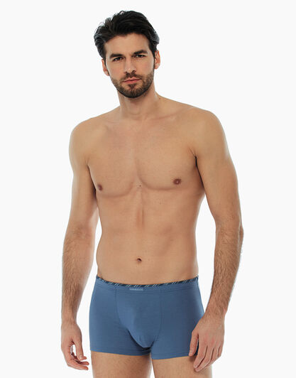 Boxer blu polvere in cotone modal, , LOVABLE