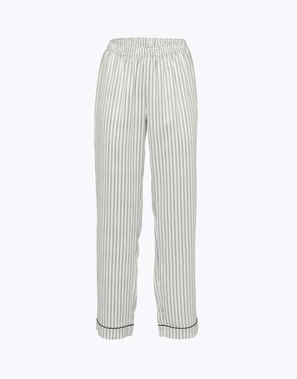 Pantalone del pigiama in satin, righe bianche e nere, , LOVABLE