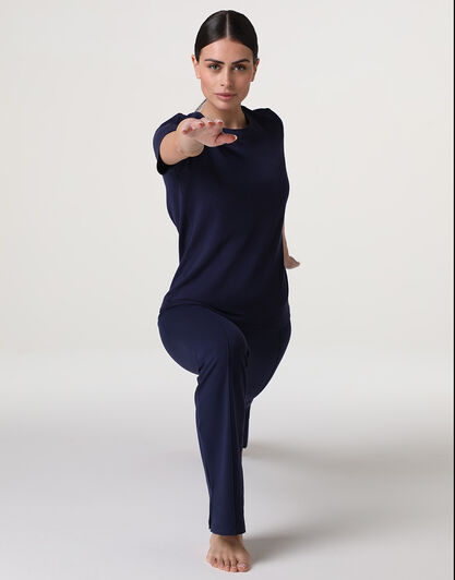 T-Shirt Girocollo Active Comfort Termoregolante, blu notte, , LOVABLE