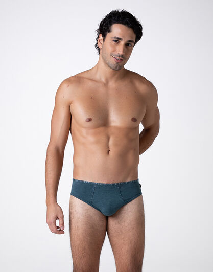 Slip Rephined Cotton Modal, verde melange, , LOVABLE