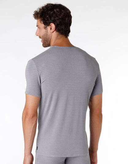 T-shirt uomo in Micromodal, grigio melange, , LOVABLE