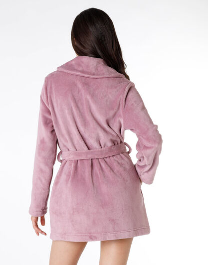 Vestaglia donna in pelliccetta, malva, , LOVABLE