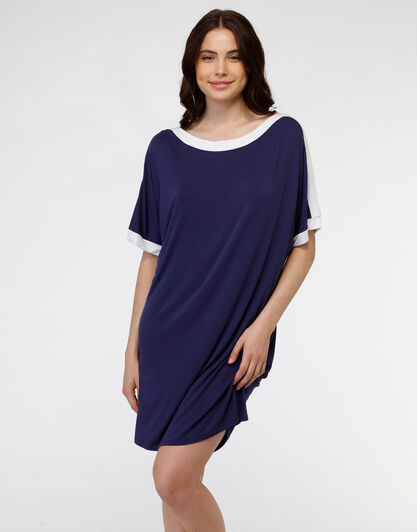 Abito in viscosa, blu navy, , LOVABLE