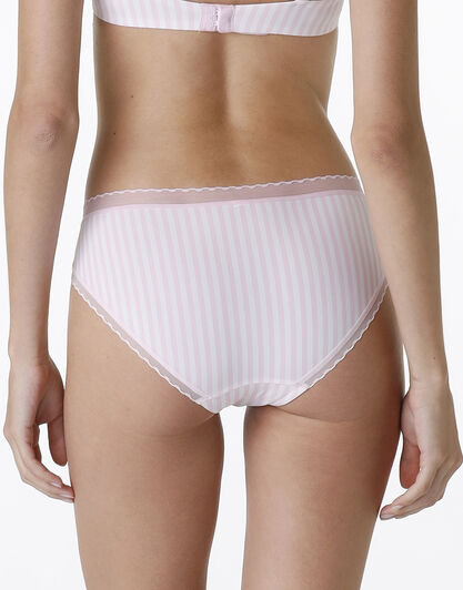 Slip My Daily Comfort in microfibra, righe rosa, , LOVABLE