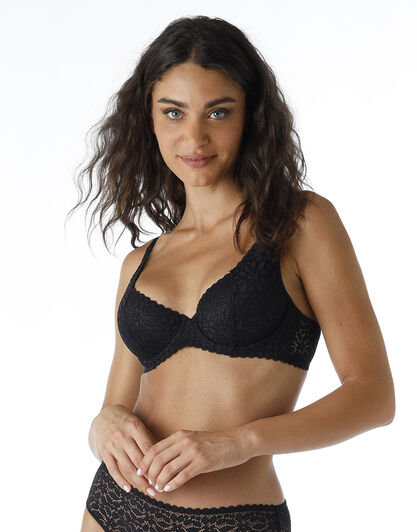 Reggiseno con ferretto taglio a 2 Value Elegance in pizzo elastico, nero, , LOVABLE