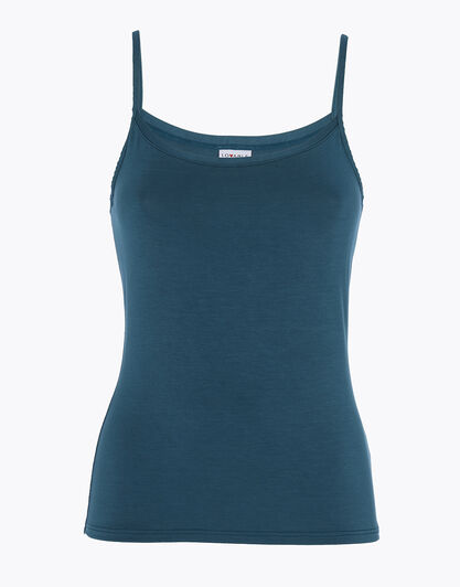 Top Basic Soul in viscosa, verde scuro, , LOVABLE