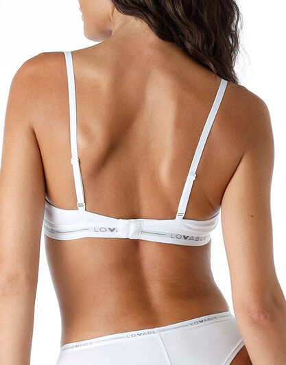 Reggiseno triangolo senza ferretto My Lovable in cotone modal, bianco, , LOVABLE