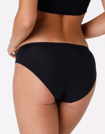 Slip Lovely vita bassa nero in cotone modal vellutato-LOVABLE