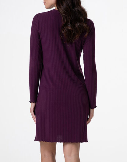 Camicia da Notte Serafino Manica Lunga a Costine, vinaccia, , LOVABLE