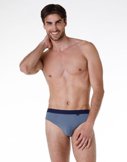 Slip uomo in cotone modal, denim blu, , LOVABLE