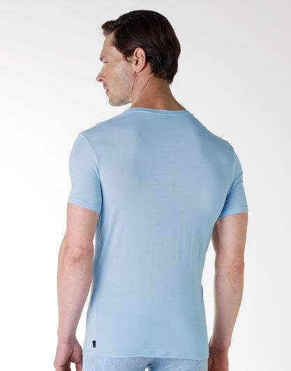 Tshirt in modal, azzurro polvere Elegant Jacquard, , LOVABLE