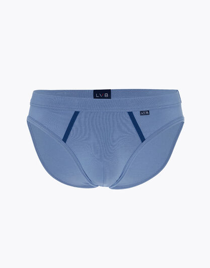 Slip Enriched Plain Cotton Modal in cotone e modal, azzurro polvere, , LOVABLE