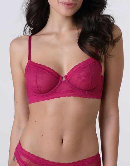 Reggiseno con Ferretto Romance Lace in pizzo, fucsia, , LOVABLE