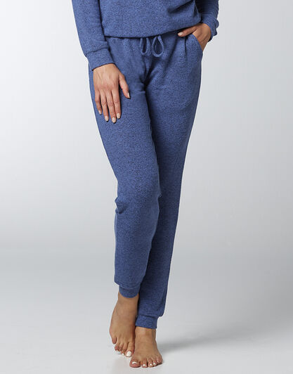 Pantaloni in jersey fluido e caldo, blu melange, , LOVABLE