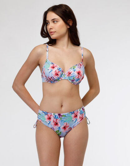 Costume reggiseno con ferretto in microfibra Colorful Printed Micro, stampa tropicale con fiori, , LOVABLE