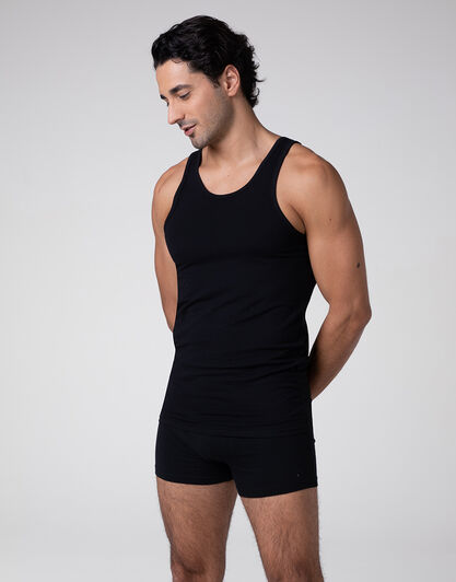 Canotta girocollo Cool Sensation in Stretch Cotton, nero, , LOVABLE