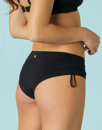 Costume slip alto con coulisse Essential Micro in microfibra, nero, , LOVABLE