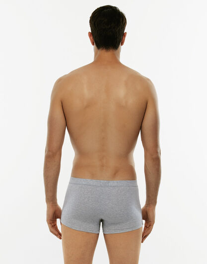 Short boxer Cotton Stretch grigio melange in cotone elasticizzato-LOVABLE