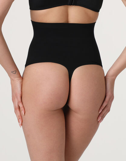 Guaina Perizoma Vita Alta modellante Silhouette Shaping in microfibra, nero, , LOVABLE