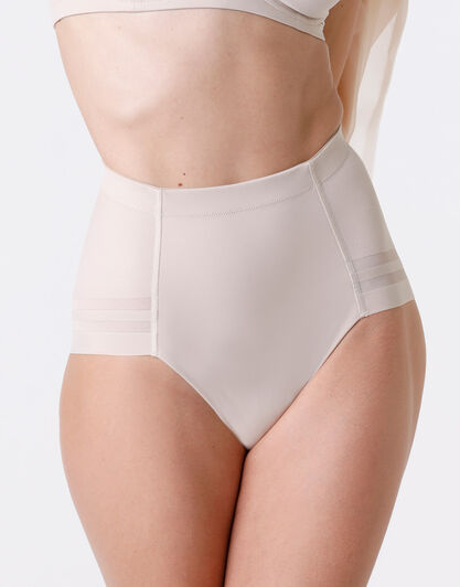 Guaina contenitiva Shaping New Fit in microfibra doppiata e tulle, skin, , LOVABLE