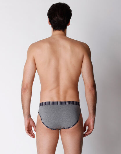 Slip in cotone elasticizzato, grigio melange, , LOVABLE