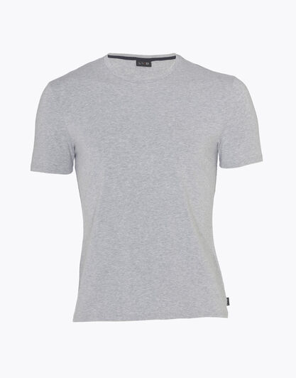 T-shirt manica corta uomo in cotone modal, , grigio melange, , LOVABLE