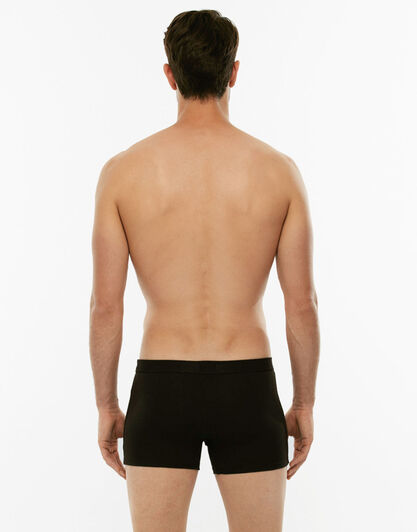 Short boxer Cotton Stretch nero in cotone elasticizzato-LOVABLE