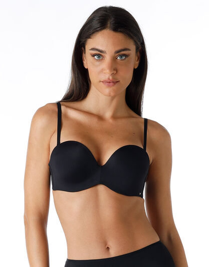Balconette imbottito strapless, nero, , LOVABLE