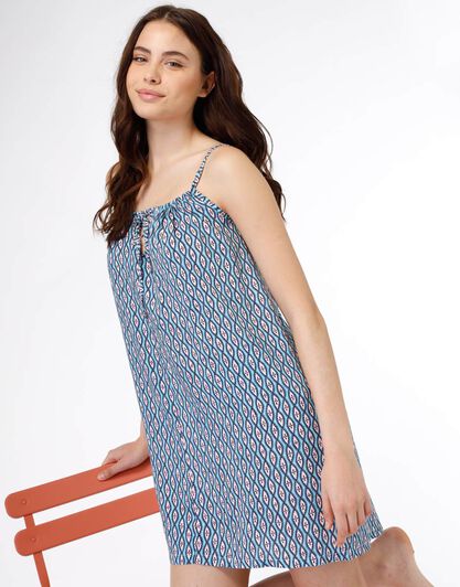 Abitino in viscosa, stampa geometrica, , LOVABLE