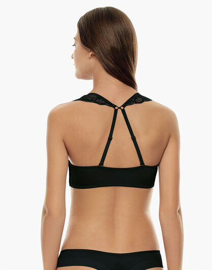 Spalline con pizzo nero, applicabilità universale, per reggiseni con spalline removibili-LOVABLE