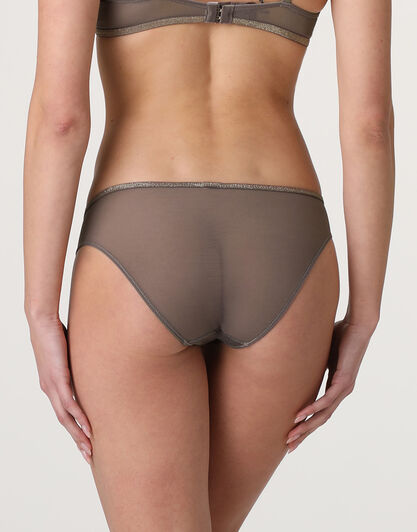 Slip Animalier Mesh in tulle, visone, , LOVABLE