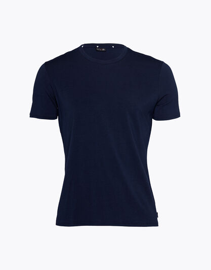 T-shirt uomo in cotone modal, blu navy, , LOVABLE