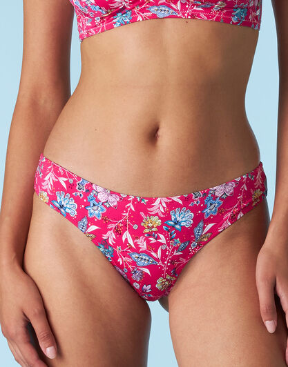 Costume brasiliano Essential Micro in microfibra, magenta stampato, , LOVABLE