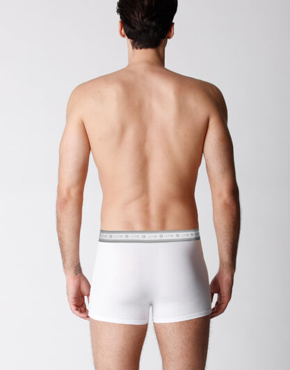 Boxer bipack uomo in cotone biologico, bianco, , LOVABLE