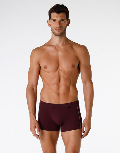 Boxer in cotone Dynamic Cotton, bordeaux, , LOVABLE